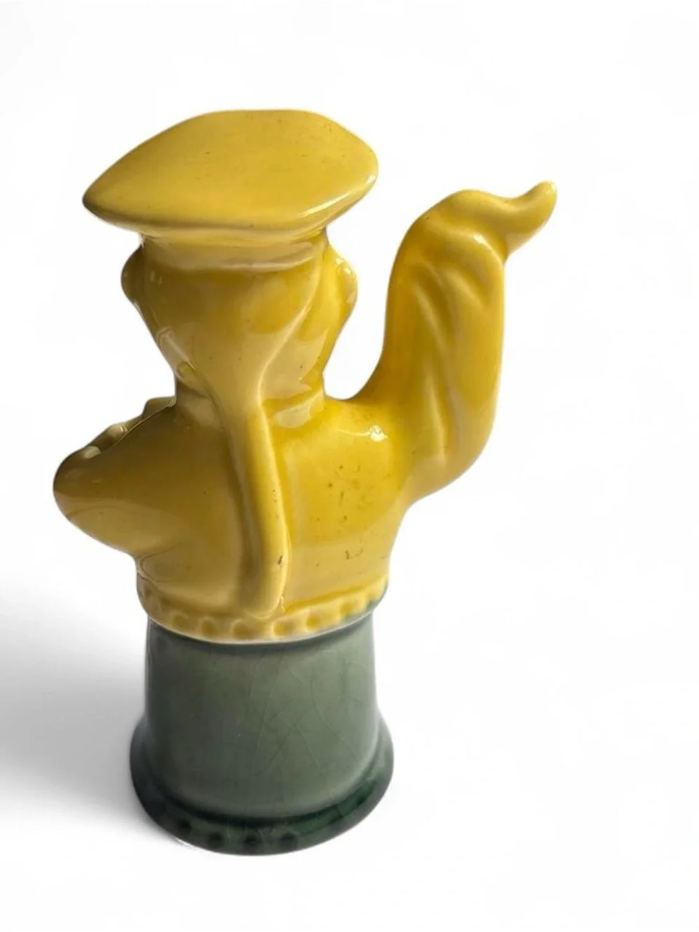 Yellow Ceramic Figure “#1 Treasure Boy” Decorative Accent Tsp Holder Kitchen